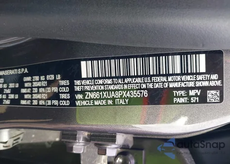 2023 Maserati Levante Gt from USA, damaged, VIN ZN661XUA8PX435576